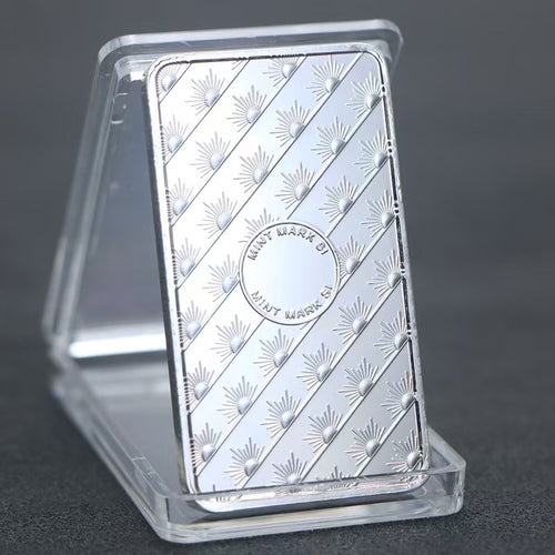 American Silver Bullion Bar Sunshine Minting .999 Fine Silver One Troy Ounce Bar Medal