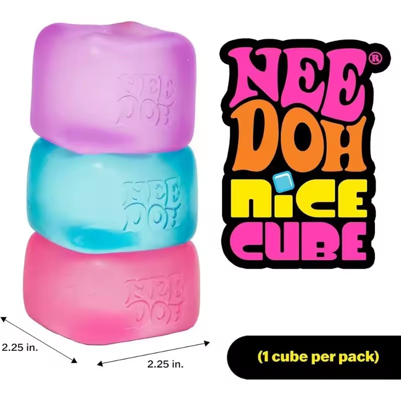 2026 hot Schylling Needoh Nice Cube, Sensory Toys, Anti-Stress Blocks, Stress Re