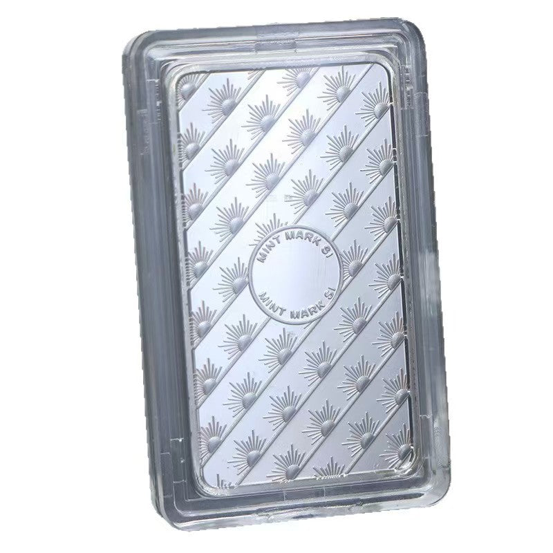 American Silver Bullion Bar Sunshine Minting .999 Fine Silver One Troy Ounce Bar Medal